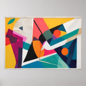 色のカスケード – 将来のレトロ ポスター (正面)