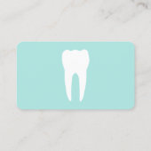 色のカスタマイズ可能なシンプル歯科 名刺 (裏面)