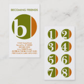 色のクラッシュのロイヤリティの穿孔器 ロイヤリティカード (正面/裏面)