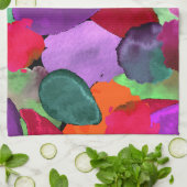 色のクラッシュ キッチンタオル (折り畳み)