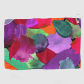 色のクラッシュ ゴルフタオル (横)