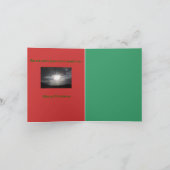 色のクリスマスカード シーズンカード (内部)