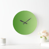 色のグラデーションのみ – 緑 ラージ壁時計 (ホーム)