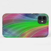 色のグラデーションの光線 – 緑 Case-Mate iPhoneケース (裏面(横))