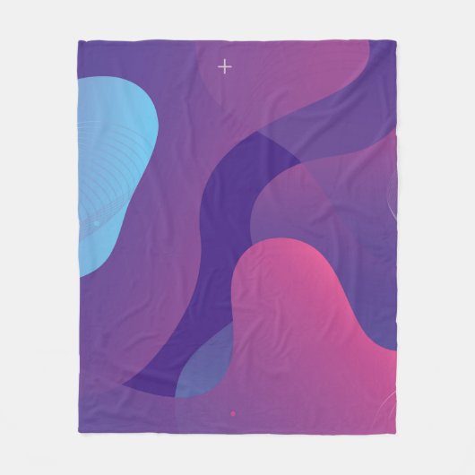 色のグラデーションの背景デザイン。抽象芸術地形 フリースブランケット (正面)