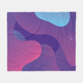 色のグラデーションの背景デザイン。抽象芸術地形 フリースブランケット (正面(横))
