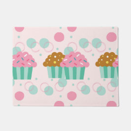 色のケーキ ドアマット