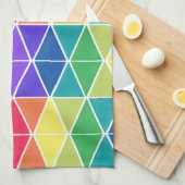 色のコレクターの三角形の台所タオル キッチンタオル (四つ折り)