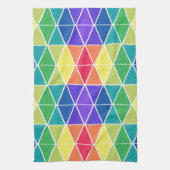 色のコレクターの三角形の台所タオル キッチンタオル (縦)