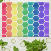 色のコレクターの六角形の台所タオル キッチンタオル (折り畳み)