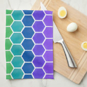 色のコレクターの六角形の台所タオル キッチンタオル (四つ折り)
