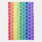 色のコレクターの六角形の台所タオル キッチンタオル (縦)