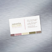 色のコンテンポラリーブロック マグネット名刺 (インサイチュ)