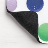 色のゴルフ・ボール マウスパッド (コーナー)