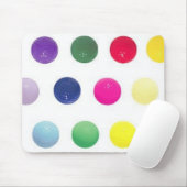 色のゴルフ・ボール マウスパッド (マウス)