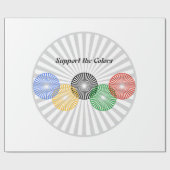 色のサポート – ラッピングペーパー (フラット)