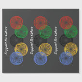 色のサポート –  ラッピングペーパー (フラット)