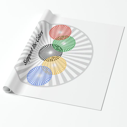 色のサポート –  ラッピングペーパー (アンロールド)