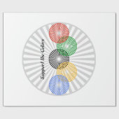 色のサポート –  ラッピングペーパー (フラット)