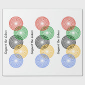 色のサポート – ラッピングペーパー (フラット)