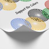 色のサポート – ラッピングペーパー (角)