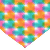 色のジオメトサイケデリックリハート(1) ショートテーブルランナー (コーナー)