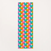 色のジオメトサイケデリックリハート(1) ヨガマット (正面)