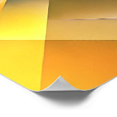 色のジオメトリックウルフ鮮やかイラストレーション ポスター (角)