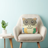 色のスカーフをした数々のかわいい動物 クッション (椅子)