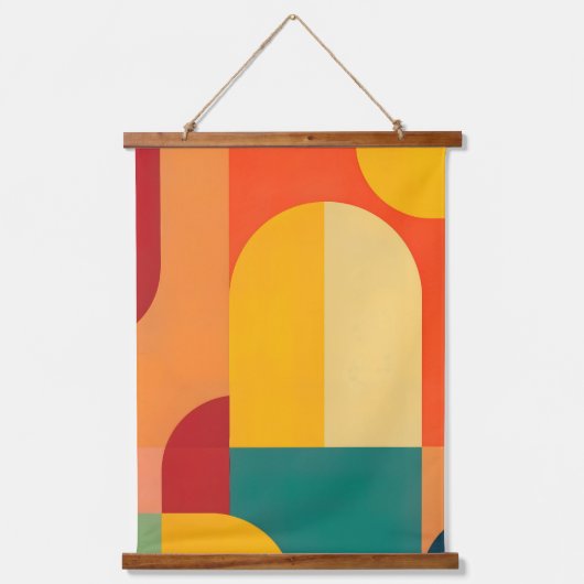 色のスタイル 吊り下げ型タペストリー (正面)