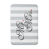 色のストライプをカスタマイズClick氏および夫人 バスマット (正面縦)