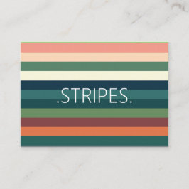 色のストライプパターン 名刺