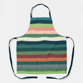 色のストライプ エプロン (正面)