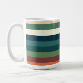 色のストライプ コーヒーマグカップ (左)