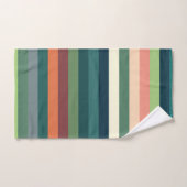 色のストライプ バスタオルセット (ハンドタオル)