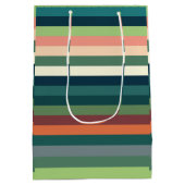 色のストライプ ミディアムペーパーバッグ (裏面)