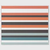 色のストライプ ラッピングペーパー (フラット)