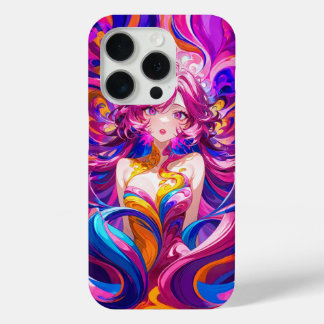 色のスプラッシュ iPhone 15 PROケース