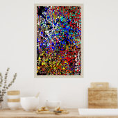 色のスプラット ポスター (キッチン)