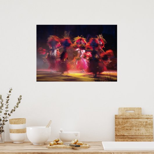 色のダンス ポスター (キッチン)