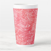 色のテクスチャ"パールいちごクリーム" カフェラテマグ (正面)