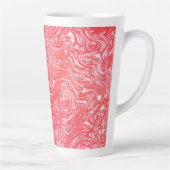 色のテクスチャ"パールいちごクリーム" カフェラテマグ (右)