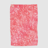 色のテクスチャ"パールいちごクリーム" ゴルフタオル (正面)