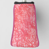 色のテクスチャ"パールいちごクリーム" ゴルフヘッドカバー (回転90)