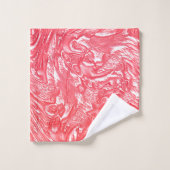 色のテクスチャ"パールいちごクリーム" バスタオルセット (ウォッシュタオル)