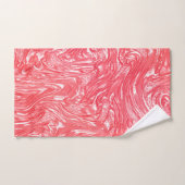 色のテクスチャ"パールいちごクリーム" バスタオルセット (ハンドタオル)