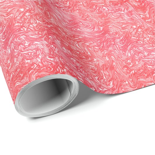 色のテクスチャ"パールいちごクリーム" ラッピングペーパー (ロールコーナー)