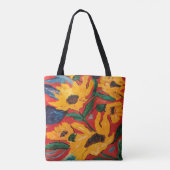 色のトート トートバッグ (裏面)