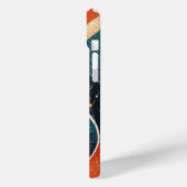 色のドットと色のストライプ付いた図形 Case-Mate iPhoneケース (裏面 / 左)