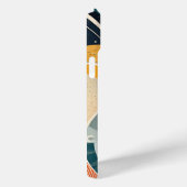 色のドットと色のストライプ付いた図形 Case-Mate iPhoneケース (裏面 / 右)